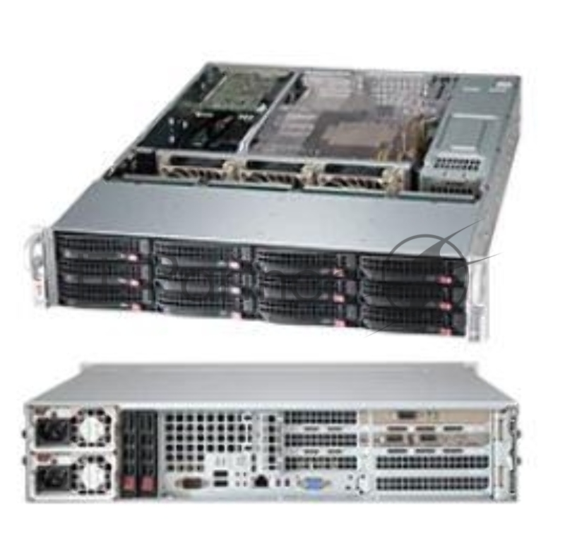 Корпус Supermicro Chassis CSE-826BE1C-R920WB, 2U, SAS/SATA (SES2), Single Expander Backplane, SAS III, Redundant PSU, 920W, WIO - Black