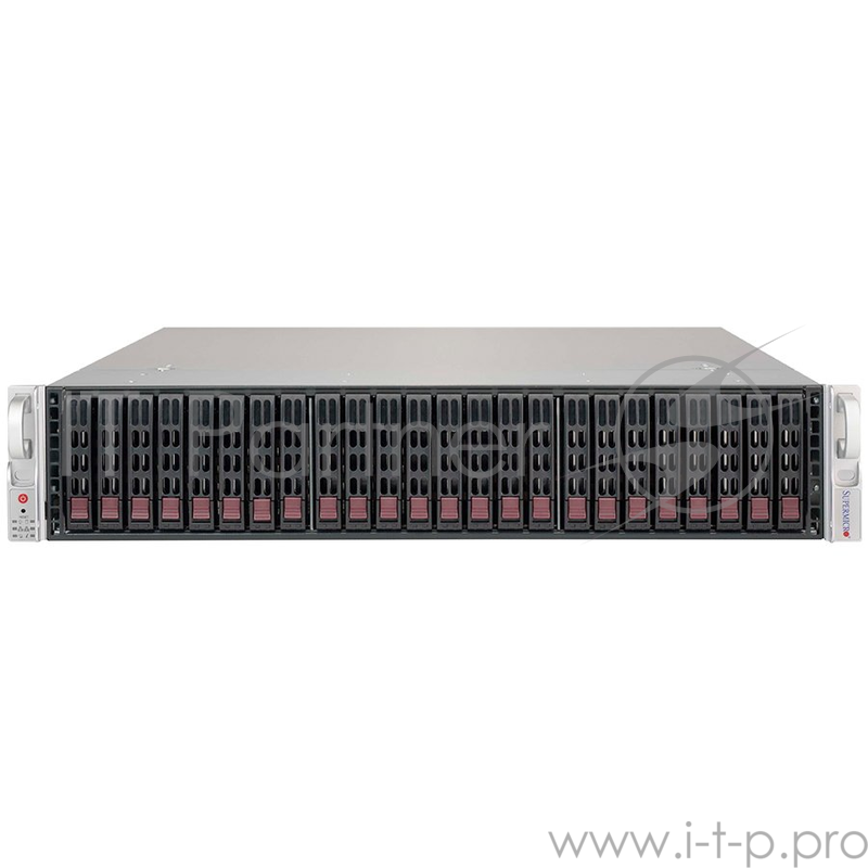 Корпус Supermicro CSE-216BE1C-R741JBOD, 2U, 24 x 2.5''hot swap bays, Single Expander SAS3, 740W RPS
