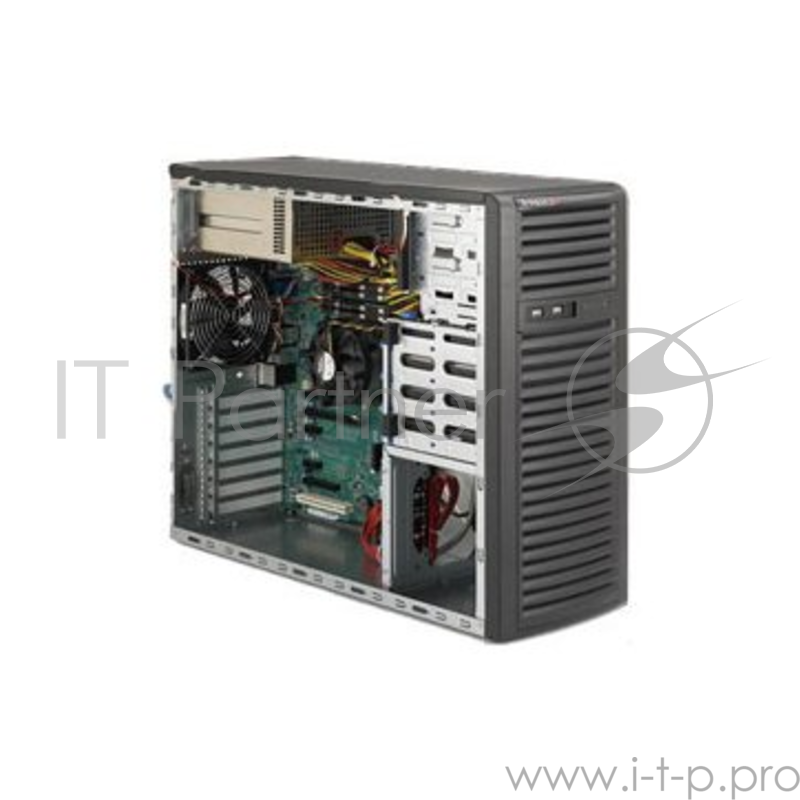 Корпус Supermicro CSE-732I-R500B, Mid-Tower, Fixed HD SATA/SAS/IDE, Redundant 500W - Black