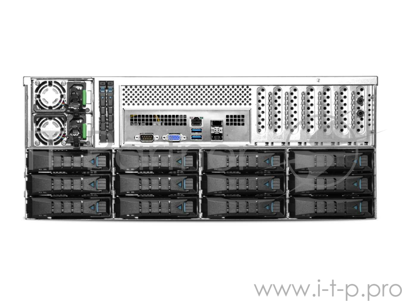 Серверный корпус RSC-4BT, 4U, 36xSATA/SAS HS 3,5/2,5