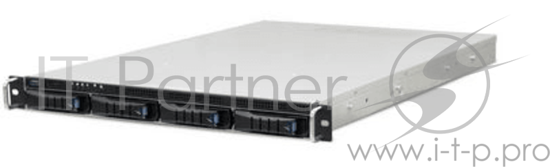 Корпус компьютерный AIC SB101-LE 1U short, 4HS bay (3.5”), 4x2.5” (internal), s1151, single 400W, w/sliding rail and heatsinks