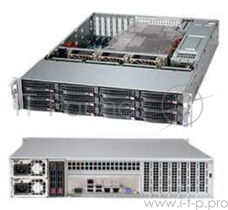 Корпус SuperMicro CSE-826BE1C4-R1K23LPB 1000W черный