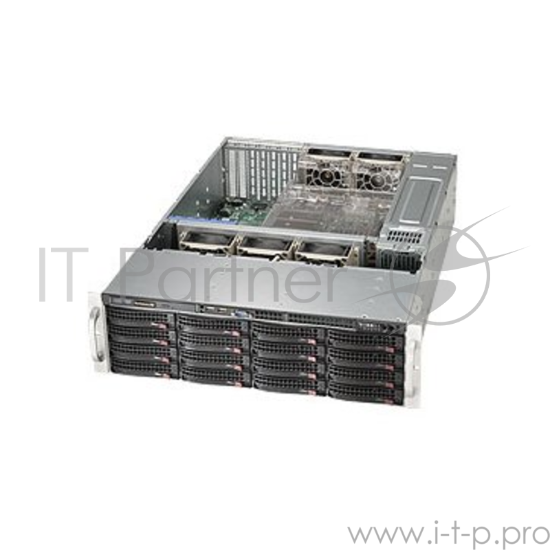 Корпус Supermicro 836BE1C-R1K23B, 3U, 16 x 3.5'' hot-swap SAS/SATA drive bay with SES2, 16-port 3U SAS3 12Gbps single-expander backplane, support up to 16x 3.5-inch SAS3/SATA3 HDD/SSD, 7 FH& FL expansion slots, 1U 1200W/1000W PSU