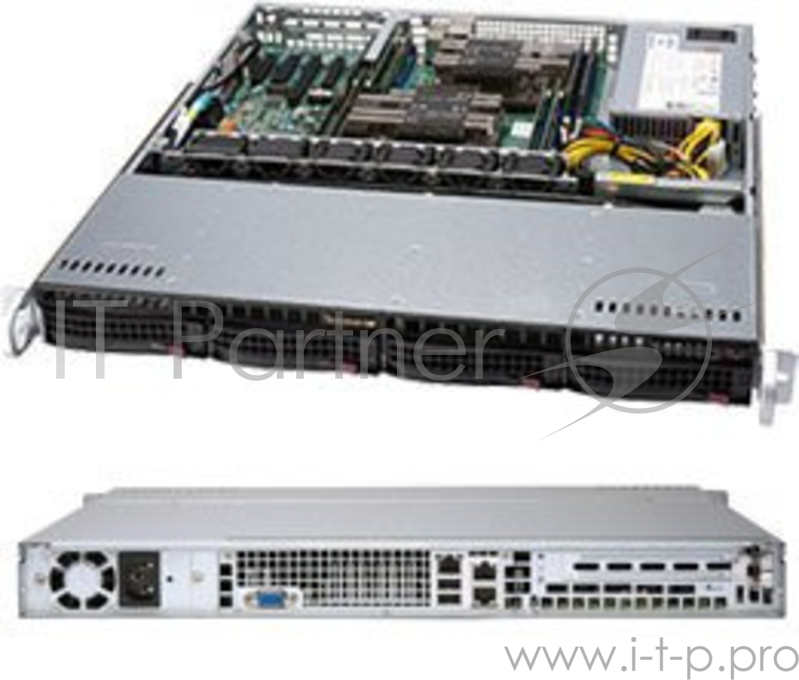 Корпус SuperMicro CSE-813MF2TQC-505CB 500W черный