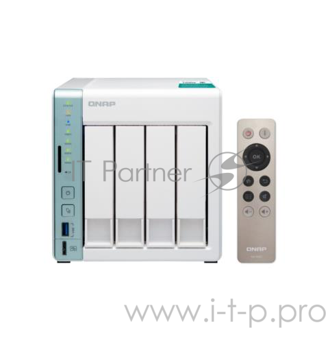 Дисковый массив QNAP D4 Pro Сетевое хранилище, 4 Hot-Swap tray w/o HDD, Celeron N3060 dual-core 1,6GHz-2,48GHz, 1GB DDR3L (1x1GB up to 8GB), HDMI, 2xGE LAN, 3xUSB 3,0