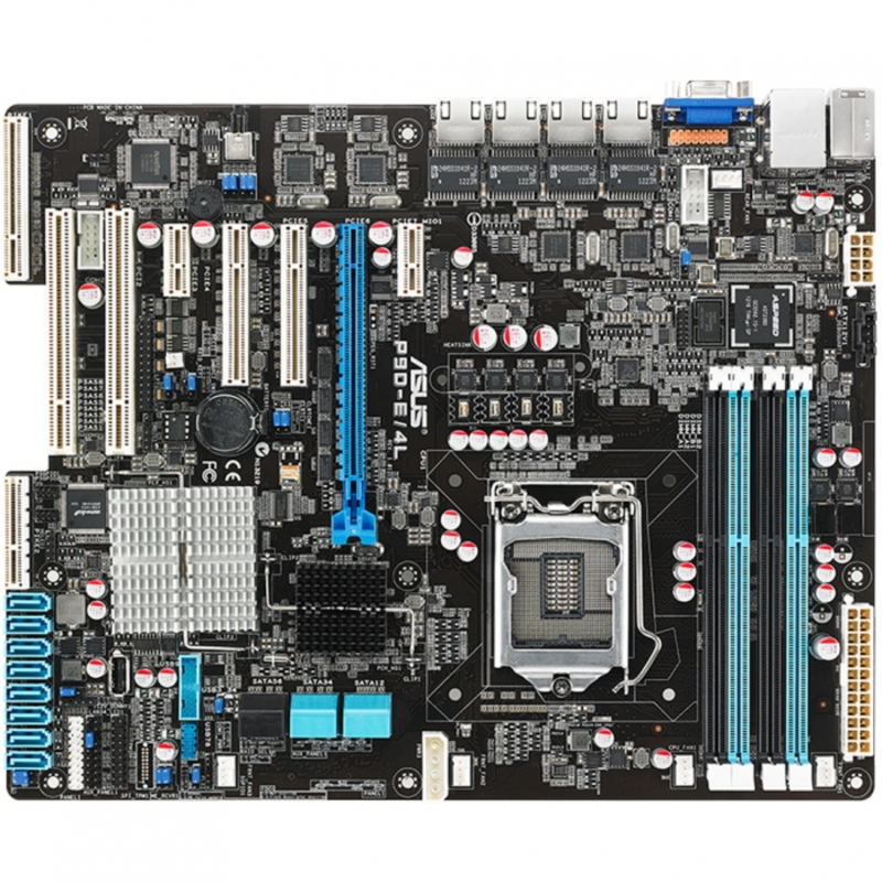 материнская плата ASUS Материнская плата P9D-E / 4L (RTL) { LGA1150 <C224> PCI-E+SVGA+4xGbLAN SATA RAID ATX 4DDR-III }
