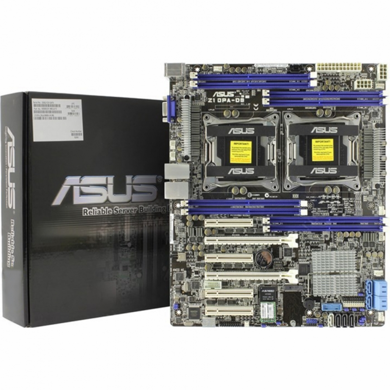 материнская плата ASUS Z10PA-D8 ASMB8-IKVM (RTL) Dual LGA2011-3 C612 2xPCI-E SVGA 2xGbLAN SATA RAID ATX 8DDR4