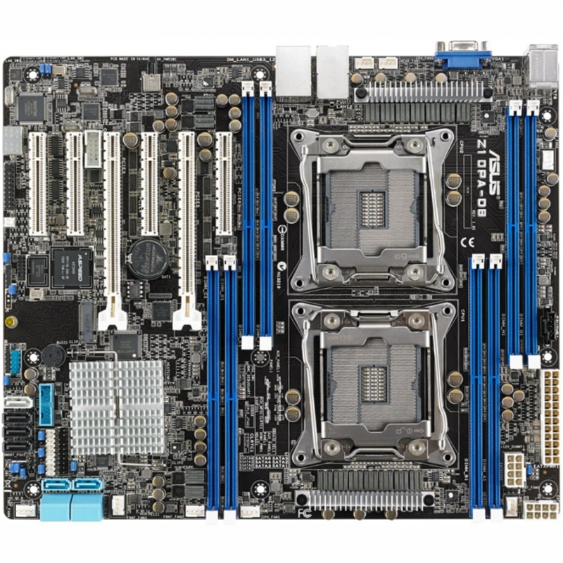 материнская плата ASUS Z10PA-D8 ASMB8-IKVM (RTL) Dual LGA2011-3 C612 2xPCI-E SVGA 2xGbLAN SATA RAID ATX 8DDR4