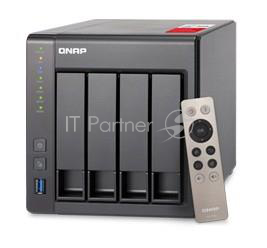 Дисковый массив QNAP TS-451+-2G Сетевое хранилище 4xHDD, Intel Celeron J1900 2.0-2.42GHz, 2GB, HDMI-port. 4xUSB, 2xGb LAN