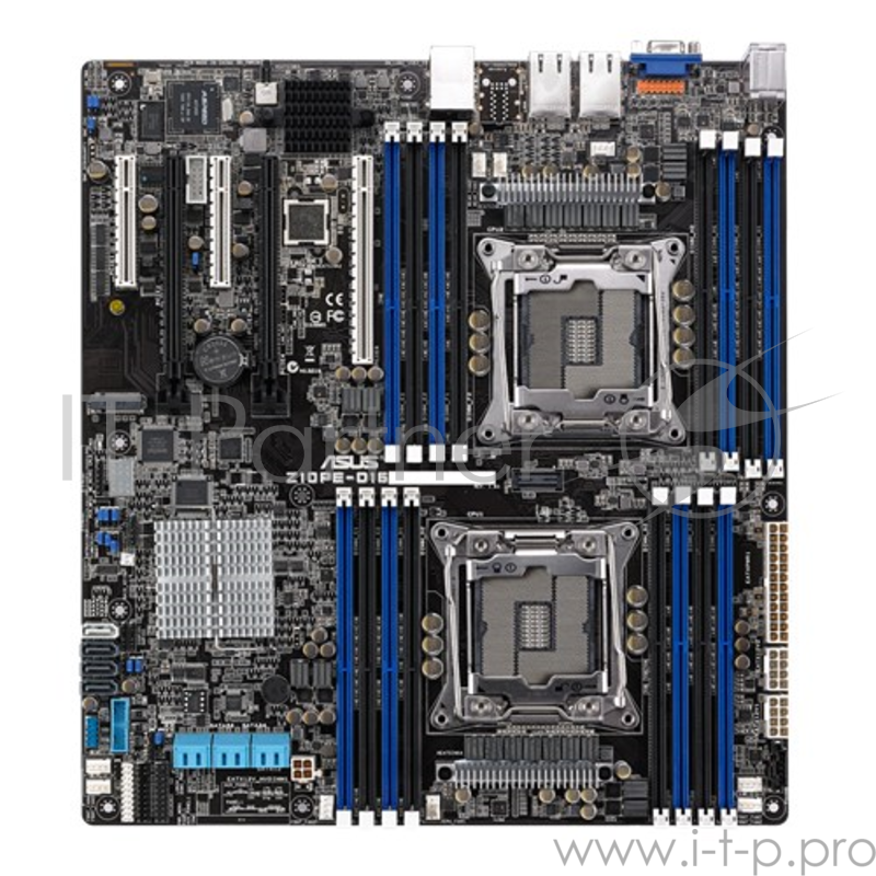 Серверная системная плата MB ASUS Z10PE-D16/10G-2T Intel C612, Dual LGA-2011-3, Xeon E5-2600 v3, 16xDDR4 (512GB/RDIMM), VGA: Aspeed AST2400, 3xPCIex16 (x16)+2PCIe x8(x8), Dual Port Intel X540BT2 10GbE LAN+1Mgmt LAN, ASMB8-iKVM onboard, 10 x SATA3 po