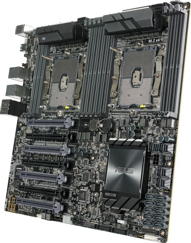 Серверная системная плата MB ASUS WS C621E SAGE Intel C621, Dual Intel® Socket P (LGA 3647), 12xDDR4, 7xPCIe x16 v3.0, 8xSATA 6Gb/s (RAID 0,1,5,10) + 2xSATA 6Gb/s + 1xM.2 + 4xU.2, 2x1Gb Intel® I210-AT, 10xUSB 3.1 + 4xUSB 2.0, E-ATX