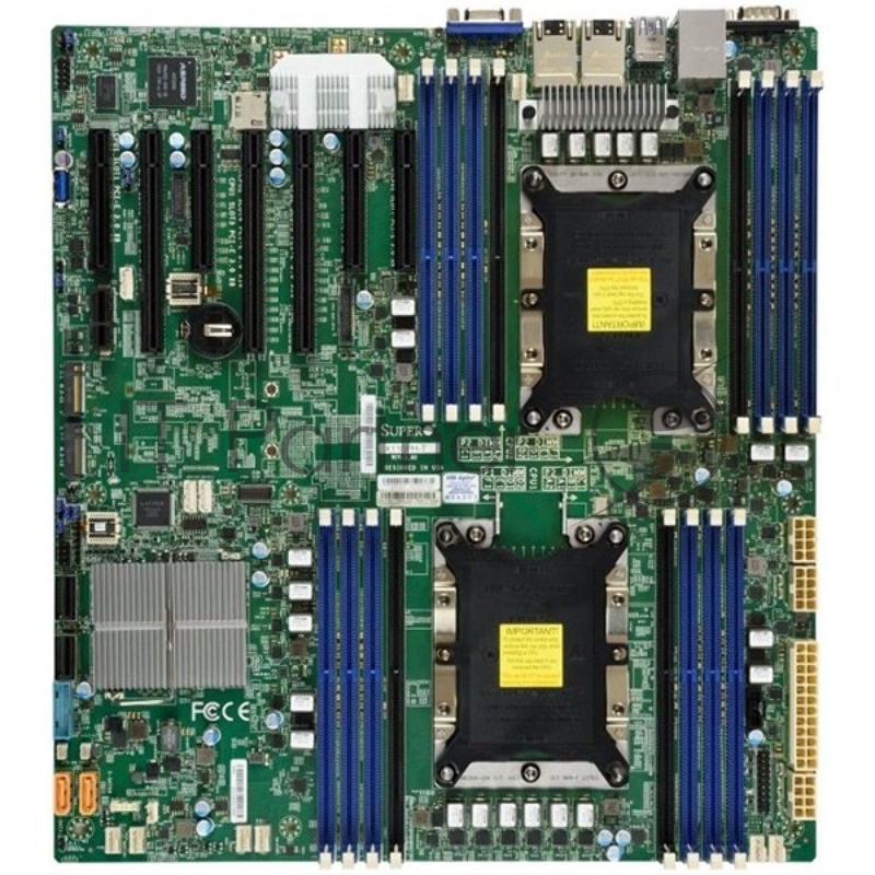 Материнская Плата SuperMicro MBD-X11DPH-I-O Soc-2011 iC621 eATX 16xDDR4 10xSATA3 SATA RAID 88E1512 2хGgbEth Ret