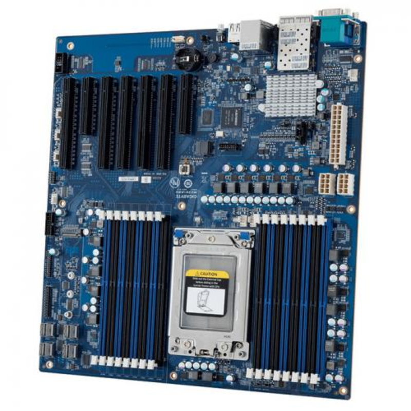 Серверная материнская плата MZ31-AR0 1.1B (GAZ31AR0MR-00-G11B) AMD EPYC™ 7000 series, 8-Channel RDIMM/LRDIMM DDR4, 16 x DIMMs, 2 x SFP+ 10Gb/s LAN ports, 4 x SlimSAS (for 16 x SATA 6Gb/s), Up to 4 x PCIe Gen3 x16 slots and 3 x PCIe Gen3 x8 slots , RT