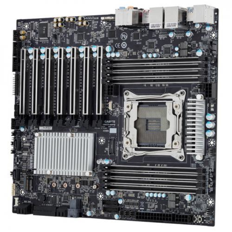 MW51-HP0 1.0B (GAW51HP0MR-00-G10B) Intel Xeon W-series, Quad Channel RDIMM/LRDIMM DDR4, 8 x DIMMs , ASMedia 2142 USB 3.1, 2xGbE LAN, 8 x SATA III from C422, supports SATA DOM, Ultra-Fast M.2 and U.2 with PCIe x4 , 4 x Full speed PCIe Gen3 x16 slots ,