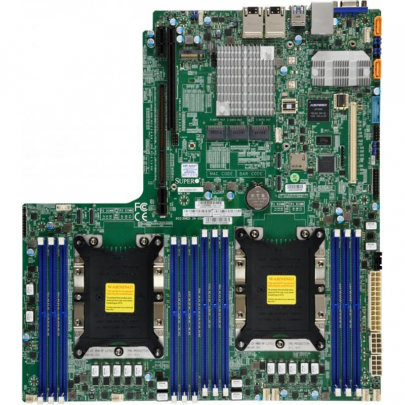 MBD-X11DDW-NT-B Материнская плата SuperMicro MBD-X11DDW-NT-O 12.3