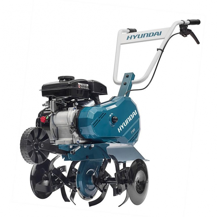 Мотоблоки, культиваторы HYUNDAI T 500 Культиватор бензиновый { двигатель HYUNDAI IC90 4-х такт, 3,5 л.с./87 см3, скорость 1 вперед, ширина 45 см, глубина 25 см, вес 29,4 кг }