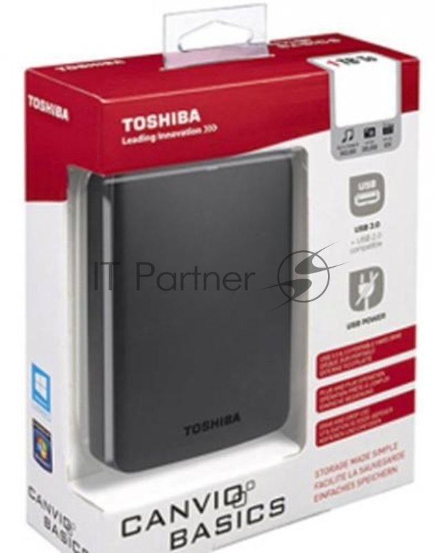 Носитель информации Toshiba Portable HDD 2Tb Stor.e Canvio Basics HDTB420EK3AA {USB3.0, 2.5