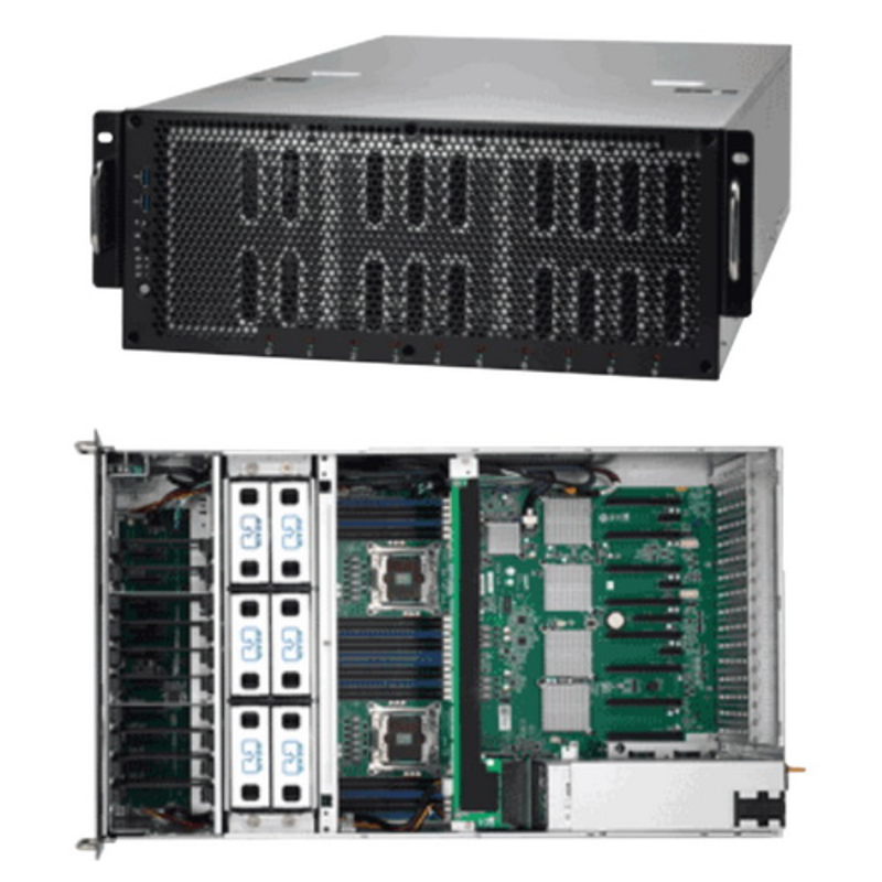 Серверная Платформа B7079F77CV10HR-N (FT77C-B7079) Dual Xeon E5-2600v3 (8 слотов PCI-E x16 поддерживает до 8 GPU Tesla (Passive GPU support)) 4U, FT77, RPSU (2+1) 2400W (3x1200W)