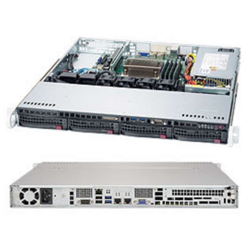 Серверная платформа 1U SATA BLACK SYS-5019S-MT SUPERMICRO