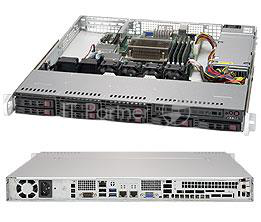 Платформа Supermicro Superserver SYS-1019S-MC0T, 1U, Single SKT LGA 1151, Short form factor, C236 chipset, 4 x DIMMs,LSI 3008 SAS3, 2 x PCIe3.0, 2 x 10GbE, IPMI, 400W PS