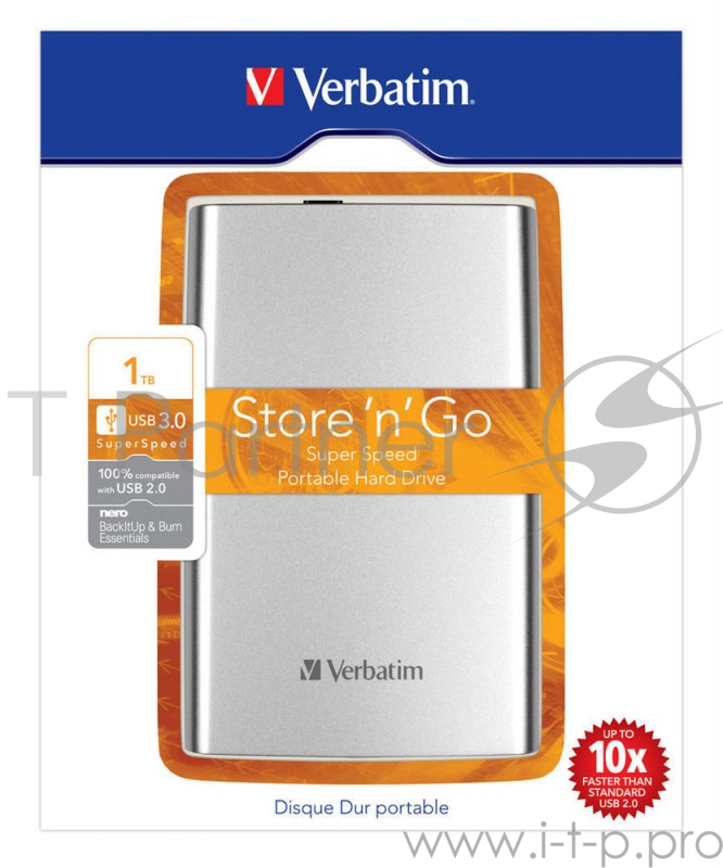Носитель информации Verbatim Portable HDD 1Tb Store'n'Go USB3.0, 2.5