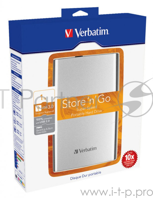 Носитель информации Verbatim Portable HDD 1Tb Store'n'Go USB3.0, 2.5