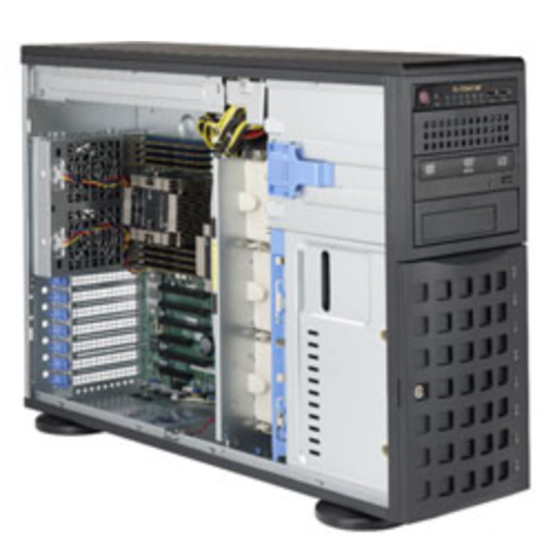 Серверная платформа Supermicro SuperServer 7049P-TRT - 4U/Tower - 8x SATA - Dual 10-Gigabit Ethernet - 16x DDR4 - 1280W Redundant
