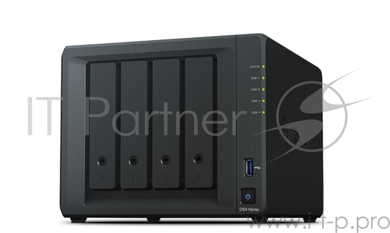 СХД настольное исполнение 4BAY NO HDD USB3 DS418PLAY SYNOLOGY