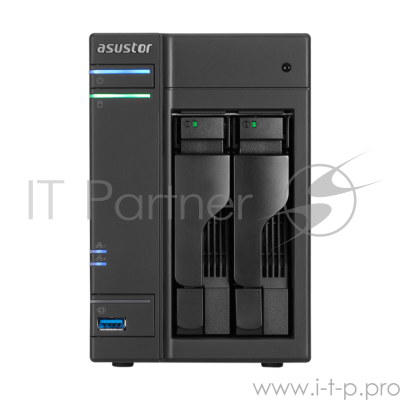 Сервер 2-дисковый AS-6302T ASUSTOR NAS SATA w/o HDD AS6302T , RTL {4}