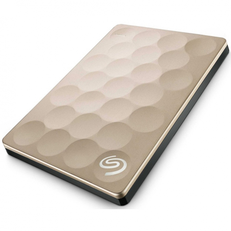 Носитель информации Seagate Portable HDD 2Tb Ultra Slim STEH2000201 1X3AD4-570 GOLD {USB 3.0, 2.5