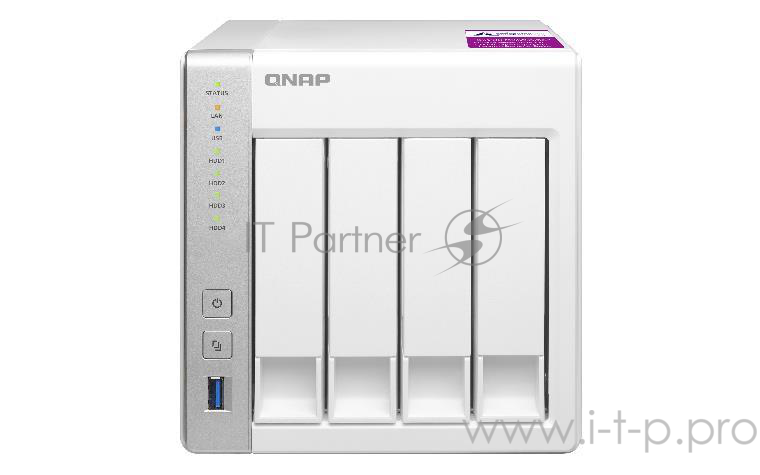 Сетевое хранилище без дисков SMB QNAP TS-431P2-4G NAS 4 HDD trays. ARM 4-core Cortex-A15 Annapurna Labs AL-314 1,7 GHz, 4 GB