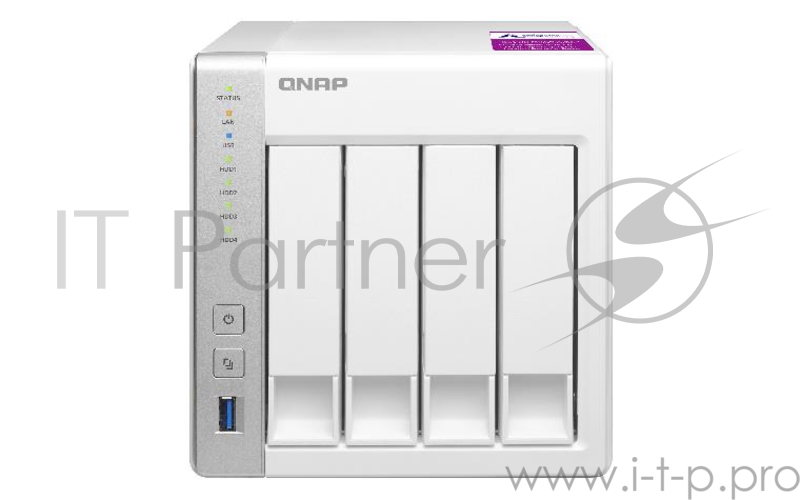Сетевое хранилище без дисков SMB QNAP TS-431P2-1G NAS 4 HDD trays. ARM 4-core Cortex-A15 Annapurna Labs AL-314 1,7 GHz, 1 GB