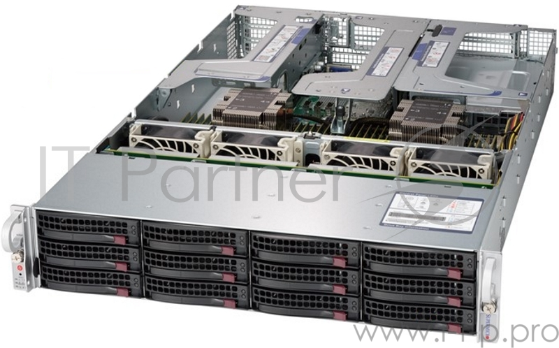 Платформа SuperMicro SSG-6029P-E1CR12T x12 LSI3108 10G 2P 2x1200W