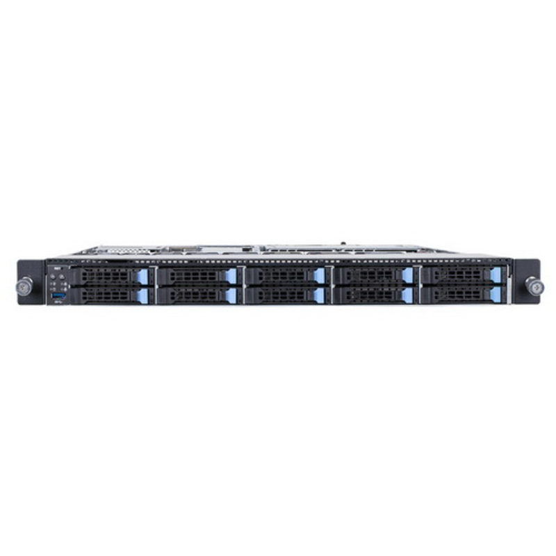 Серверная платформа Gigabyte R180-F2A Dual Socket 1U Rackmount Server, E5-2600 V3 / V4, 24 x RDIMM, 10 x 2.5