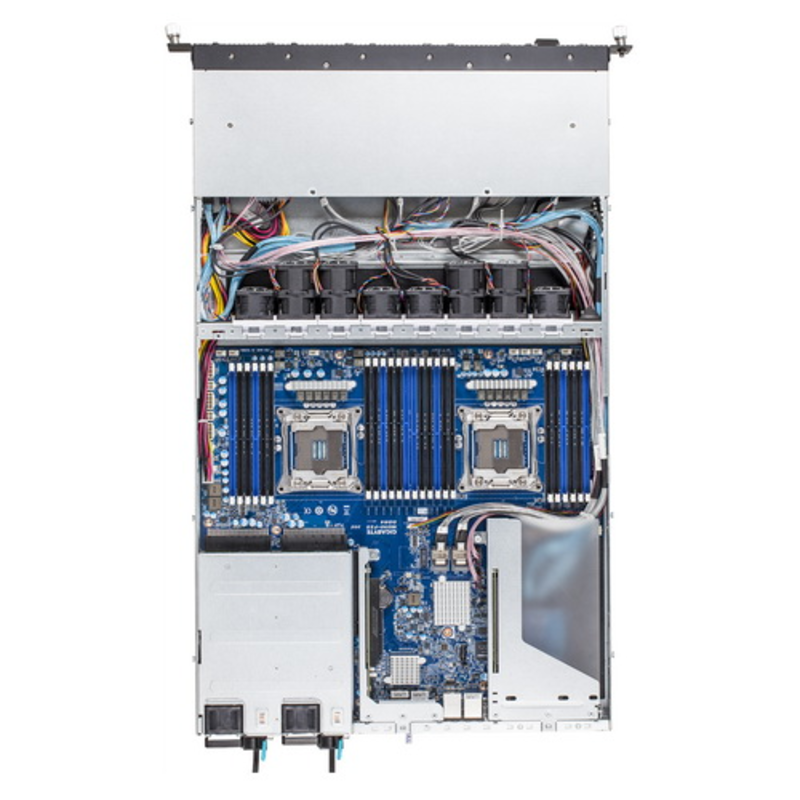 Серверная платформа Gigabyte R180-F2A Dual Socket 1U Rackmount Server, E5-2600 V3 / V4, 24 x RDIMM, 10 x 2.5