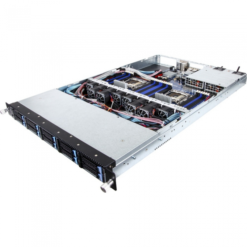 Серверная платформа Gigabyte R180-F2A Dual Socket 1U Rackmount Server, E5-2600 V3 / V4, 24 x RDIMM, 10 x 2.5