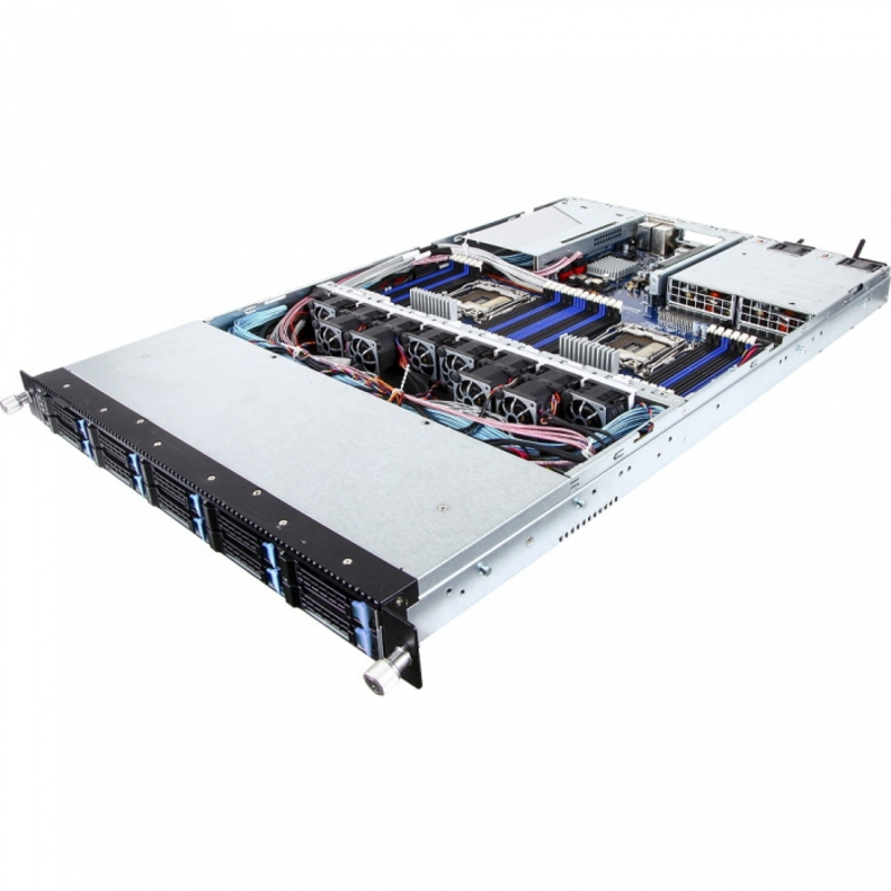 Серверная платформа Gigabyte R180-F2A Dual Socket 1U Rackmount Server, E5-2600 V3 / V4, 24 x RDIMM, 10 x 2.5