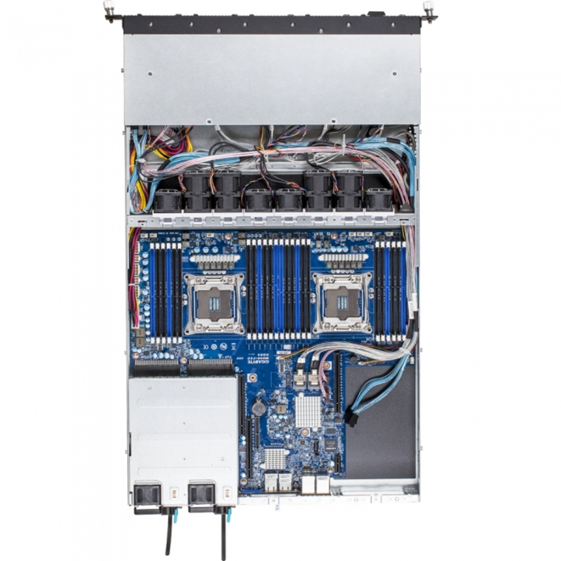 Серверная платформа Gigabyte R180-F2A Dual Socket 1U Rackmount Server, E5-2600 V3 / V4, 24 x RDIMM, 10 x 2.5