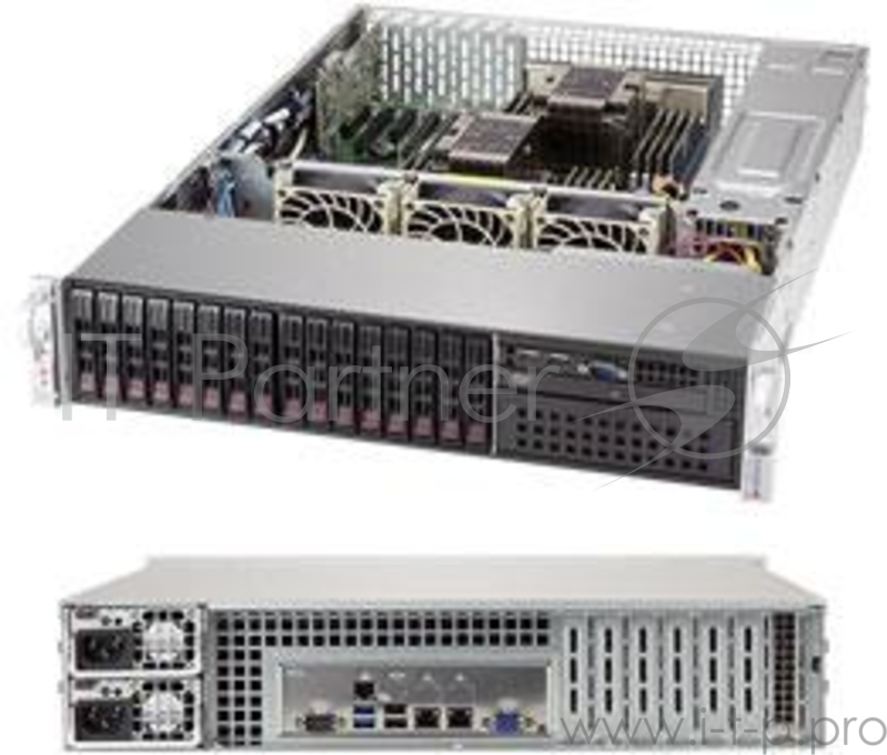Платформа SuperMicro SYS-2029P-C1RT LSI3108 10G 2P 2x1200W