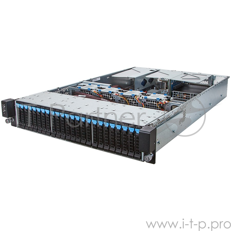 Сервер Gigabyte R280-F2O Dual Socket 2U Rackmount Server, E5-2600 V3/V4, 24xDIMM, 24 x 2.5