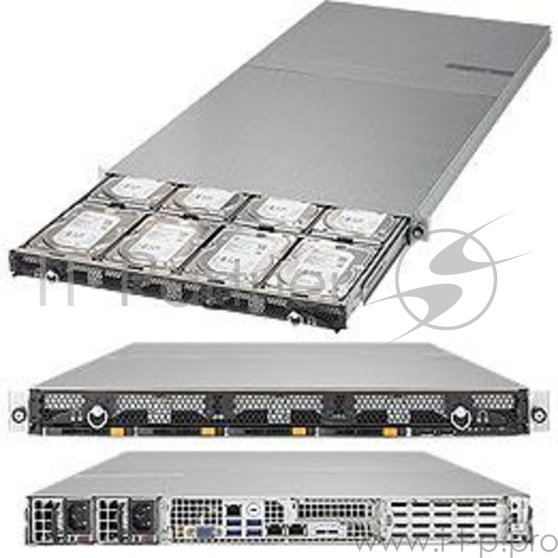Серверная платформа 1U SAS/SATA SSG-6019P-ACR12L SUPERMICRO