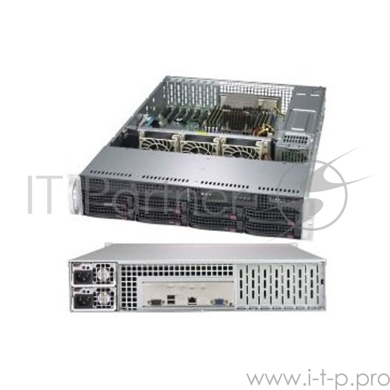 Платформа Supermicro A+ SuperServer 2013S-C0R - 2U, Single AMD EPYC™ 7000-Series CPU, 8 hot-swap 3.5