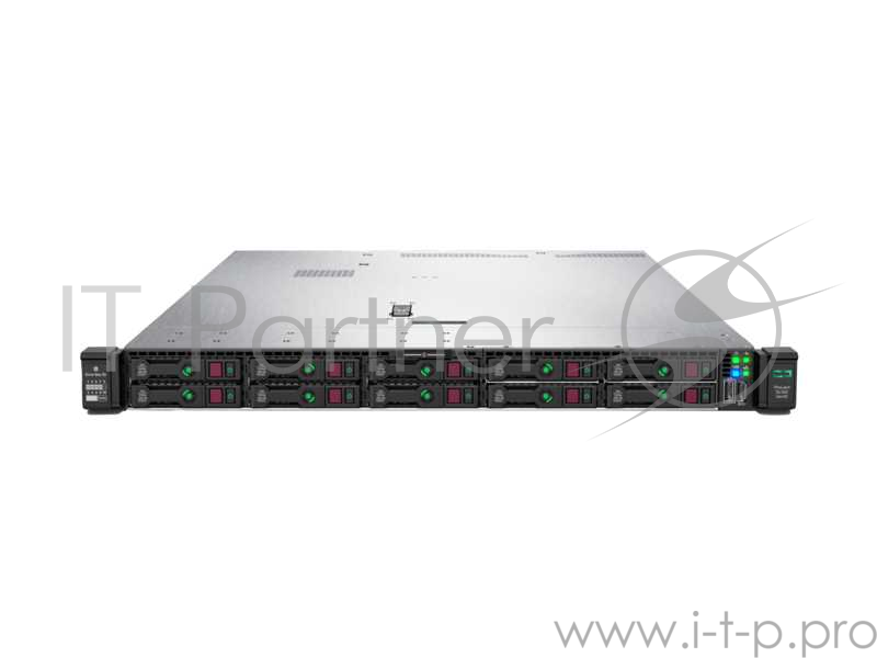 Сервер DL360Gen10 2x5220 (2.2GHz-24.75MB) 16-Core (2 max) / iLO Adv / 2x32GB (DDR4-2933) RDIMM / P408i-a (2Gb) FBWC / HP-SAS/SATA (8/8 SFF max) / 4 RJ-45 2x10/25Gb / 2(2) 800W HotPlug RPS Platinum Halogen / 3-3-3 war