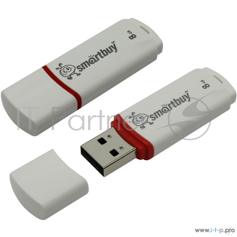 Носитель информации Smartbuy USB Drive 8Gb Crown White SB8GBCRW-W