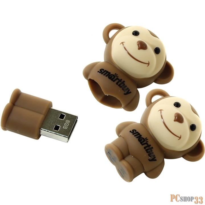 Носитель информации Smartbuy USB Drive 8Gb Wild series Monkey SB8GBMonkey {UFD}