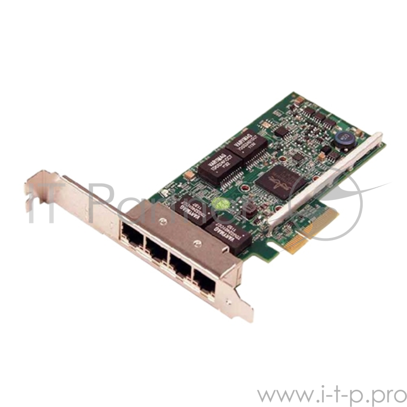 Сетевая карта для серверов ДЕЛЛ Broadcom 5719 Quad Port 1GbE, PCIE x4 v2 (5.0GT/s), Low Profile