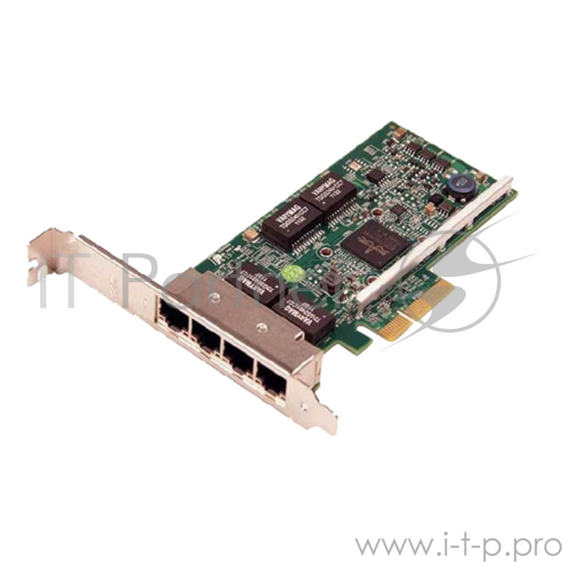 Сетевая карта для серверов ДЕЛЛ Broadcom 5719 Quad Port 1GbE, PCIE x4 v2 (5.0GT/s), Full Height