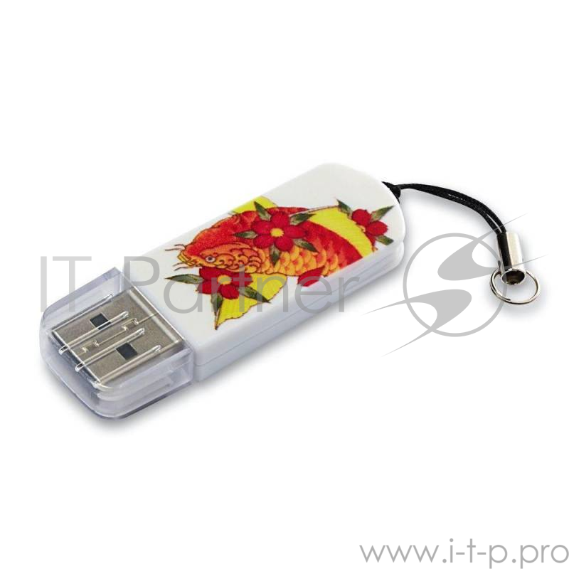 носитель информации Verbatim USB Drive 32Gb Mini Tattoo Edition Fish 49897 {USB2.0}