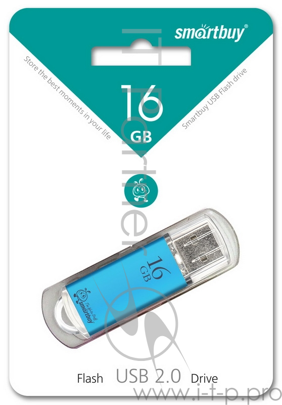 Носитель информации Smartbuy USB Drive 16Gb V-Cut series Blue SB16GBVC-B