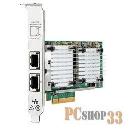 Сетевой адаптер HP Ethernet Adapter, 530T, 2x10Gb, PCIe(2.0), Broadcom, for Gen8